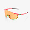 100% RACETRAP – MATTE WASHED OUT NEON PINK - PERSIMMON LENS