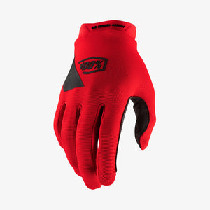 100% RIDECAMP GLOVES - RED